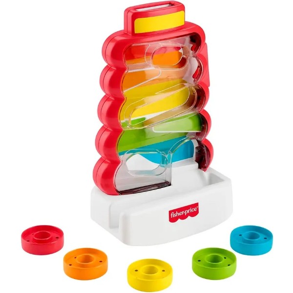 Фото - Пирамидка Fisher-Price Радужный лабиринт (JLB81)